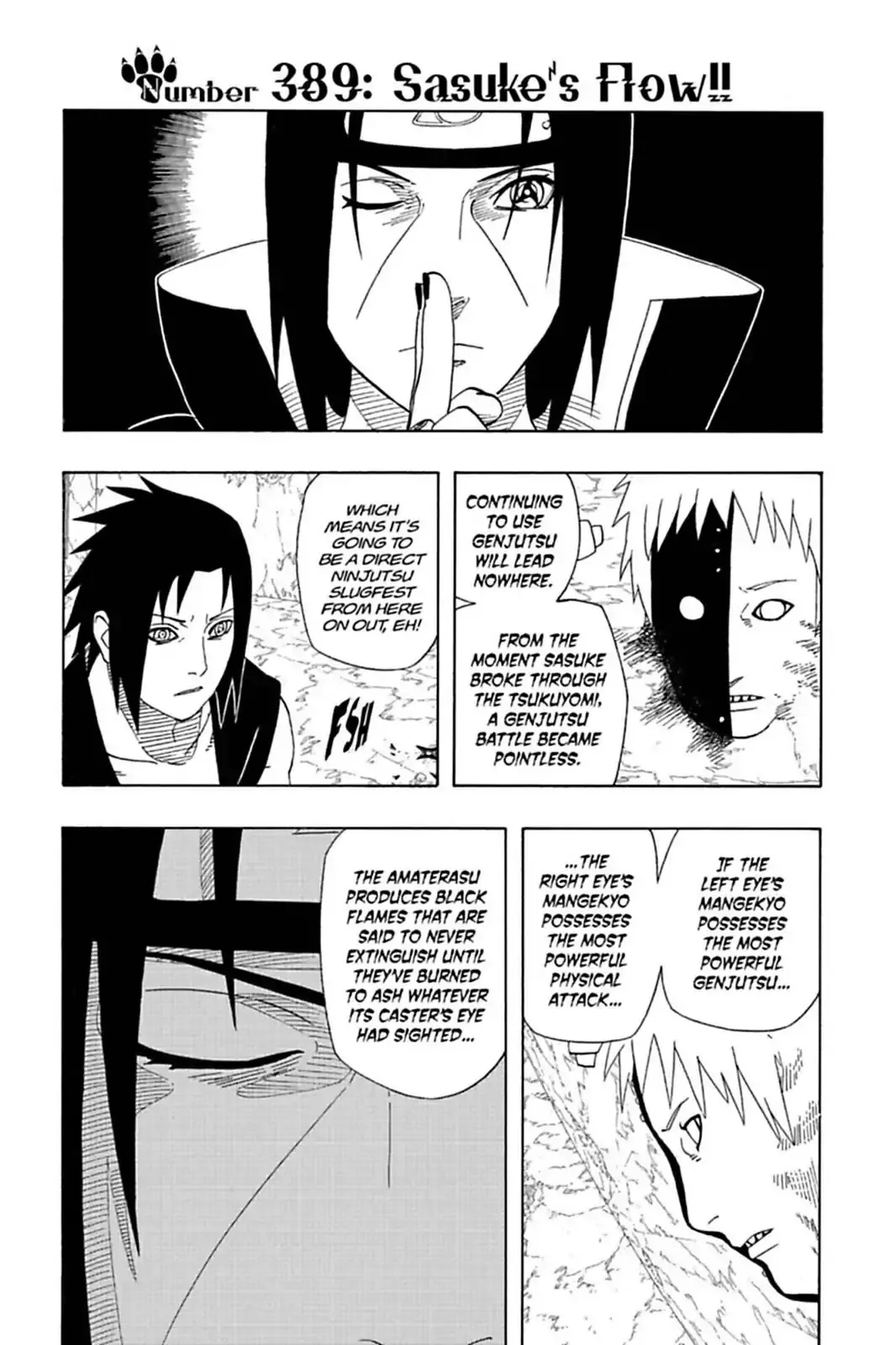 Read Naruto Chapter 389 - Sasuke's Flow!! Online