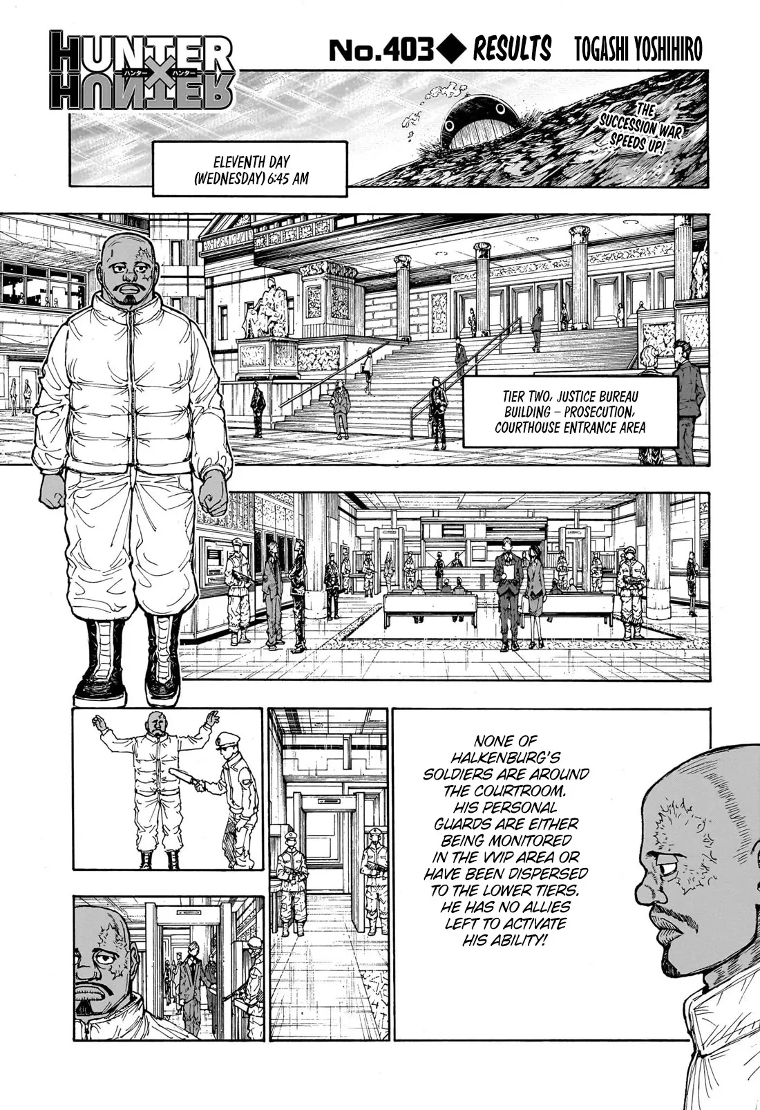 Read Hunter X Hunter Chapter 403 - Results Online