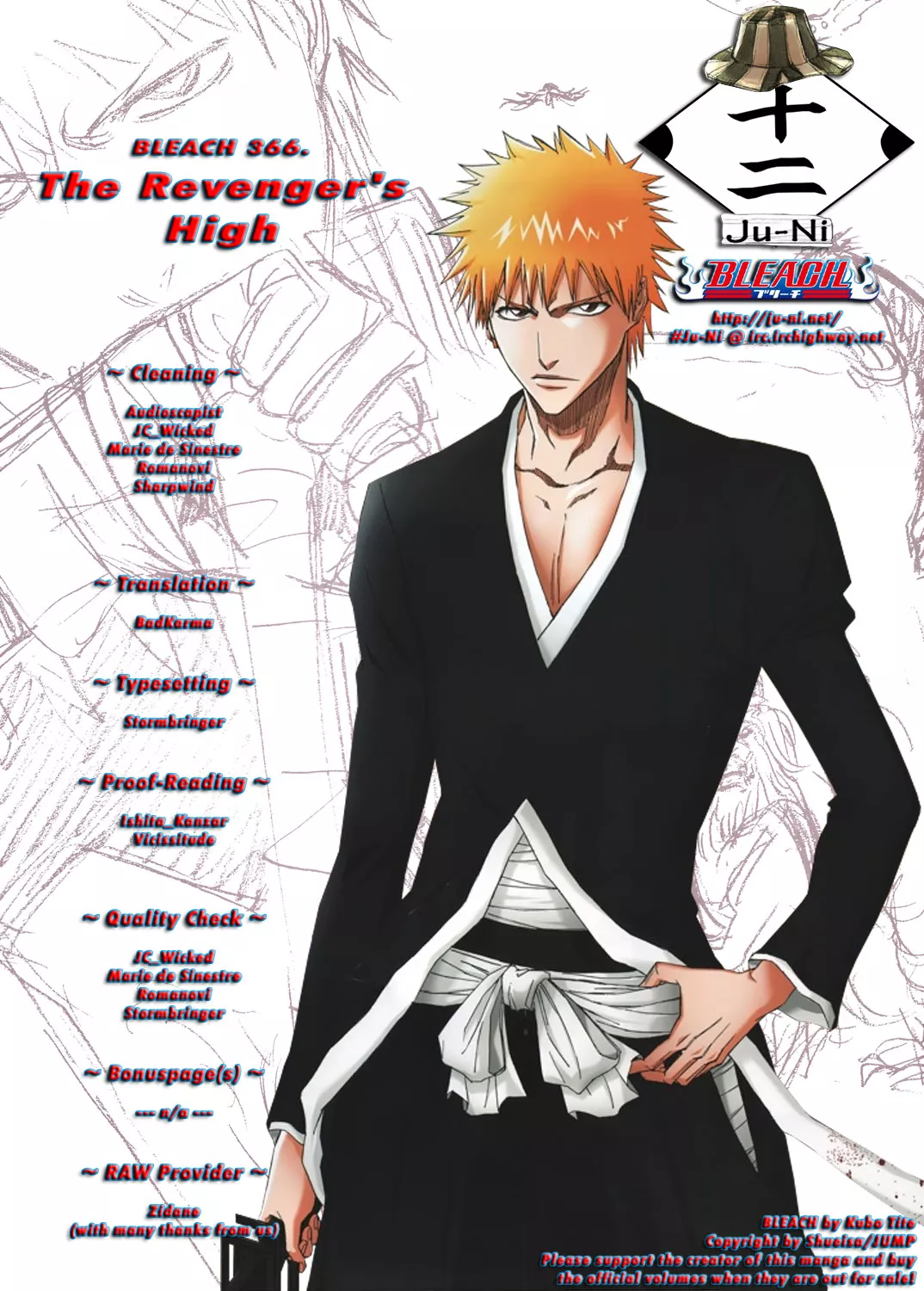 Read Bleach Chapter 366 - The Revenger's High Online