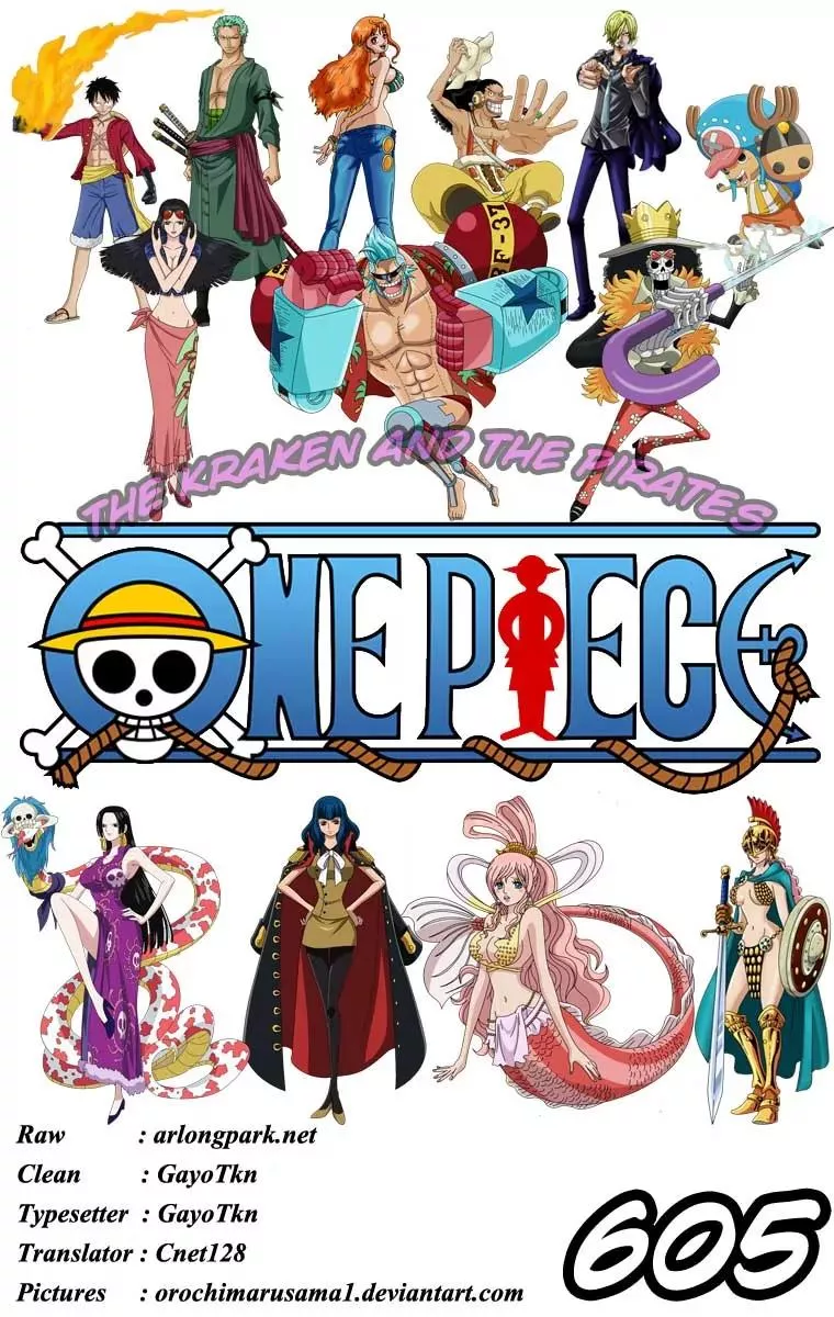 Read One Piece Chapter 605 - The Kraken and The Pirates Online