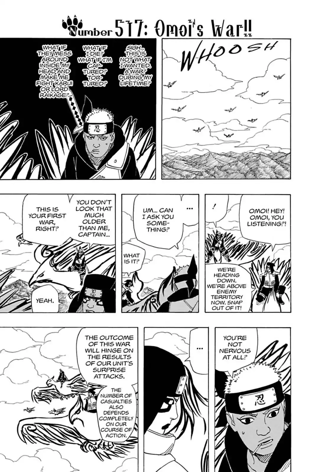 Read Naruto Chapter 517 - Omoi's War!! Online