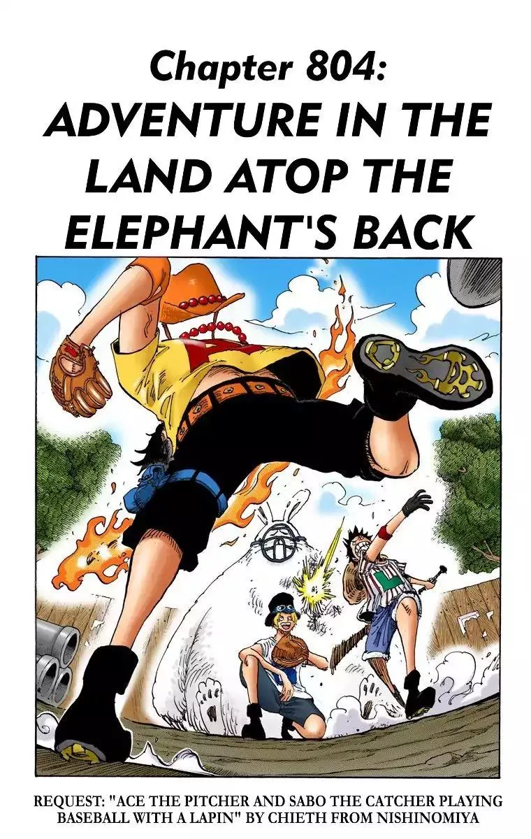 Read One Piece Chapter 804 - Adventure In The Land Atop The Elephant's Back Online