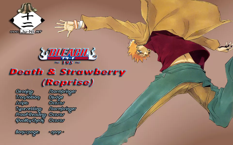 Read Bleach Chapter 195 - Death & Strawberry (Reprise) Online