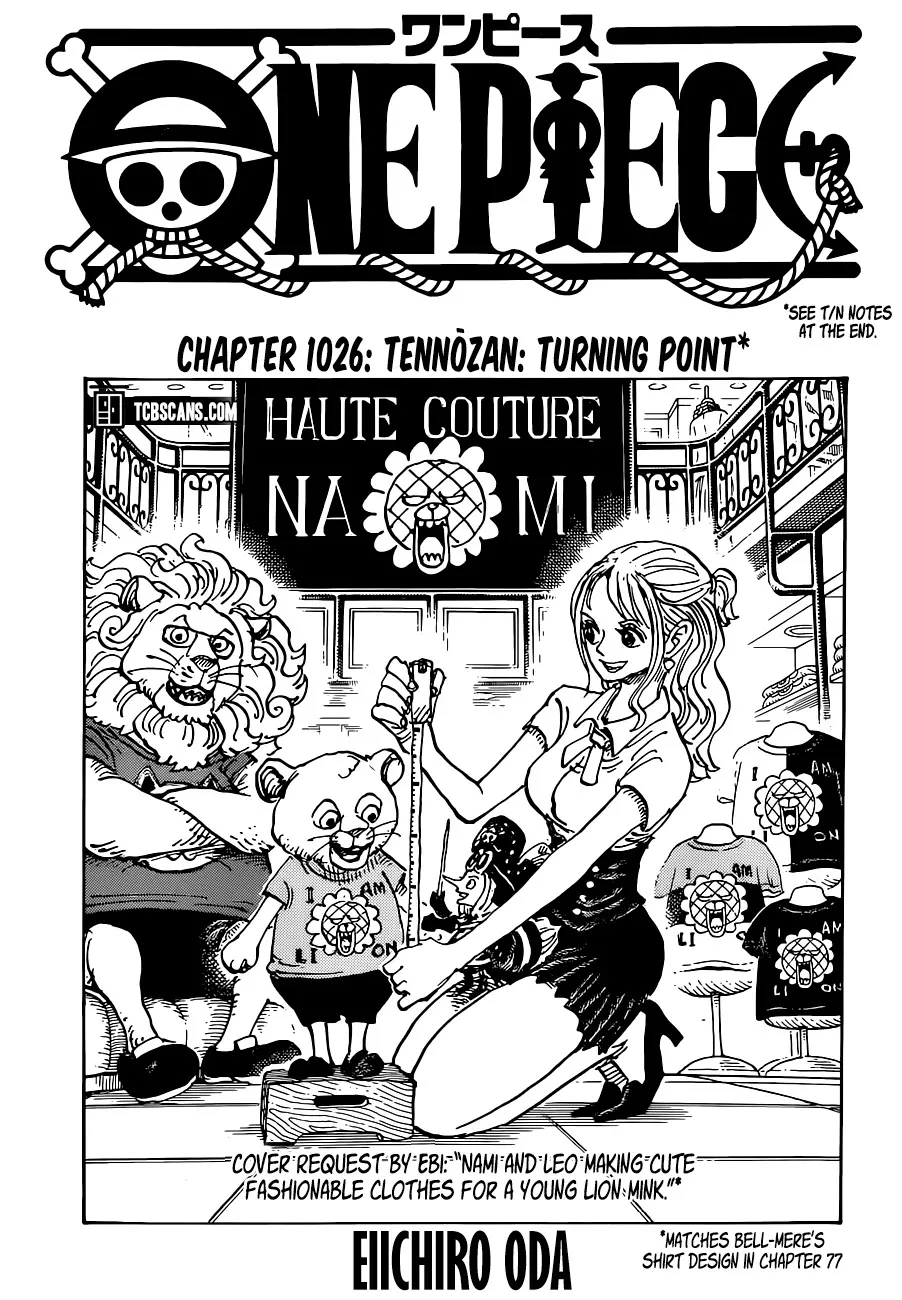 Read One Piece Chapter 1026 - Tennozan: Turning Point Online