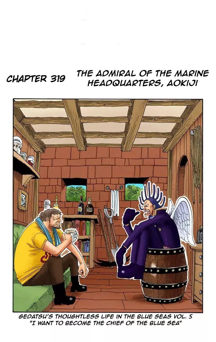 Read One Piece Chapter 319 - The Admiral of the Marine Headquarter, Aokiji Online