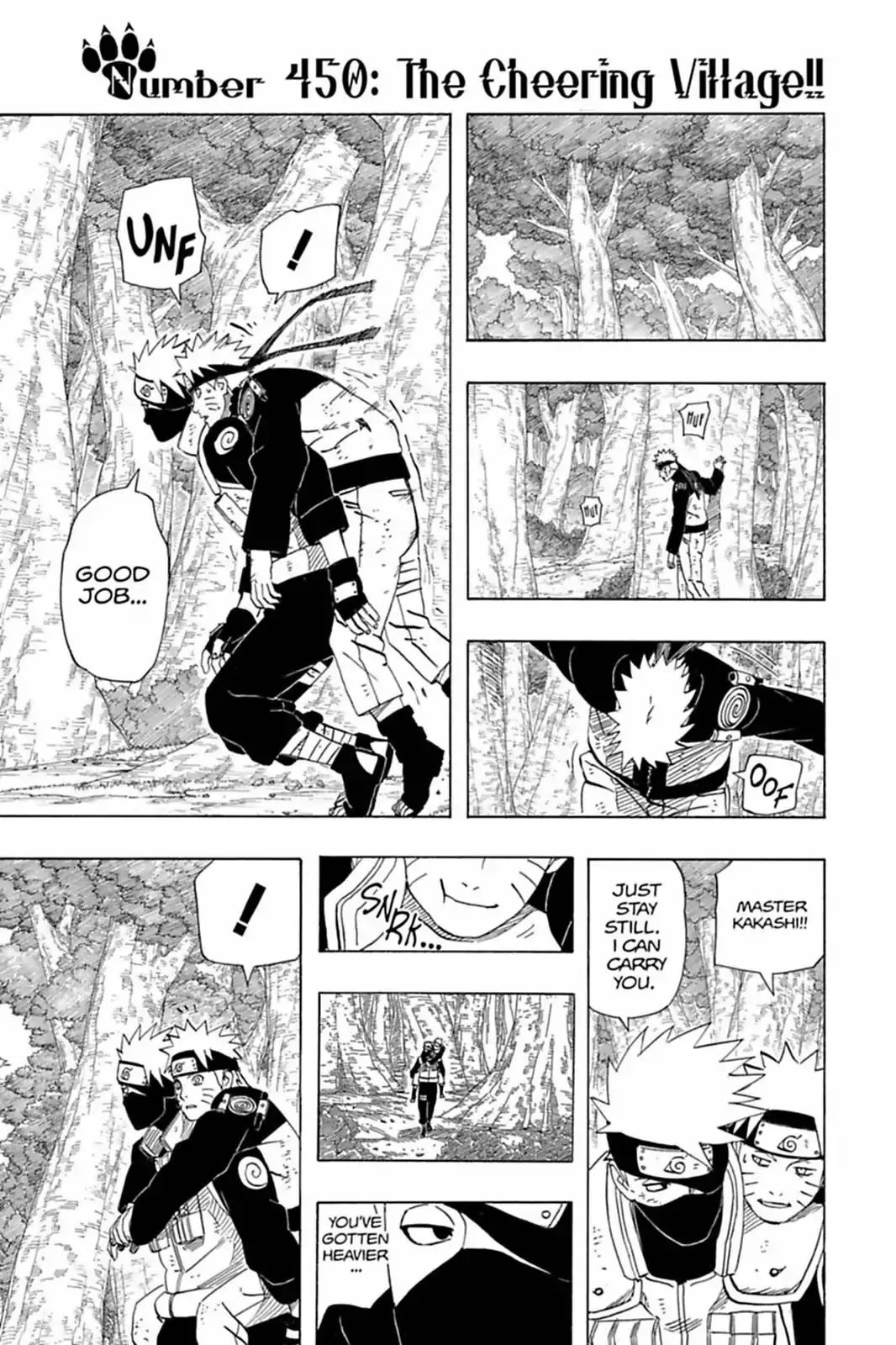 Read Naruto Chapter 450 - The Cheering Village!! Online