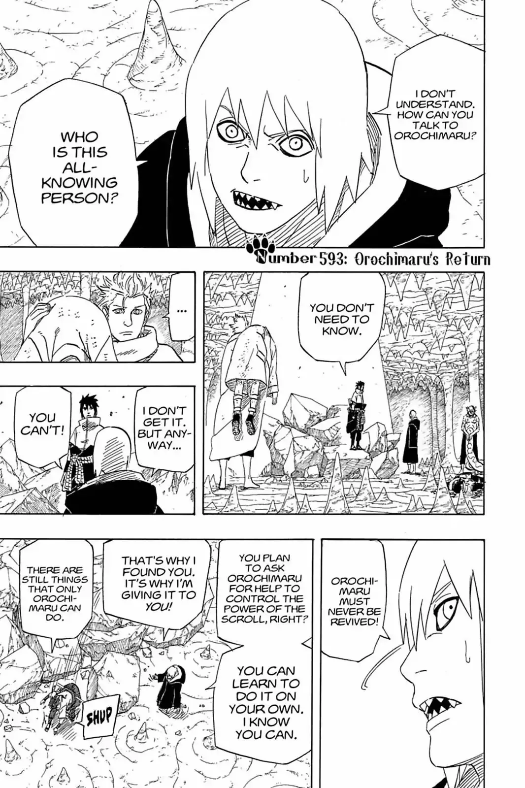 Read Naruto Chapter 593 - Orochimaru's Return Online