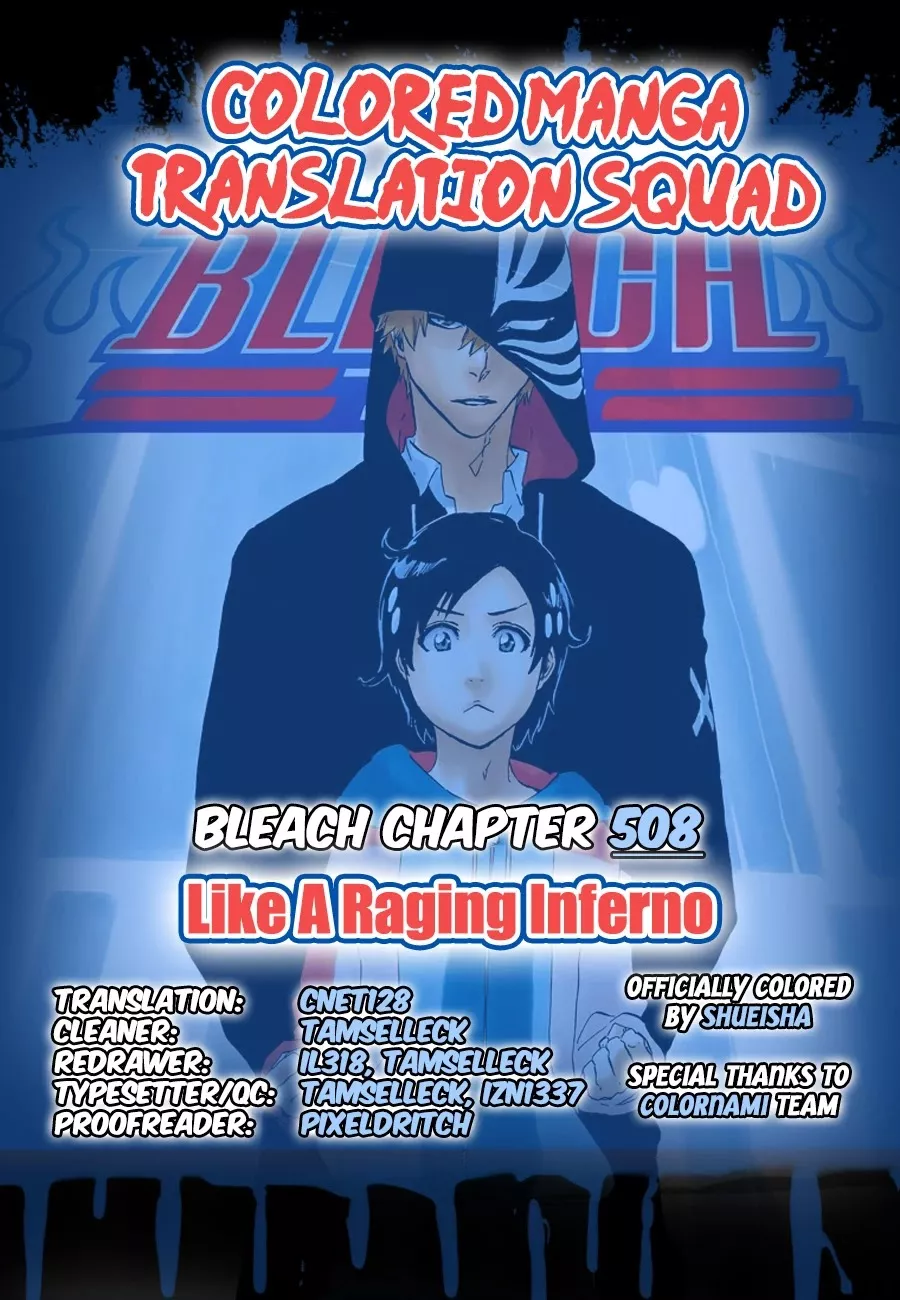 Read Bleach Chapter 508 - Like A Raging Inferno Online