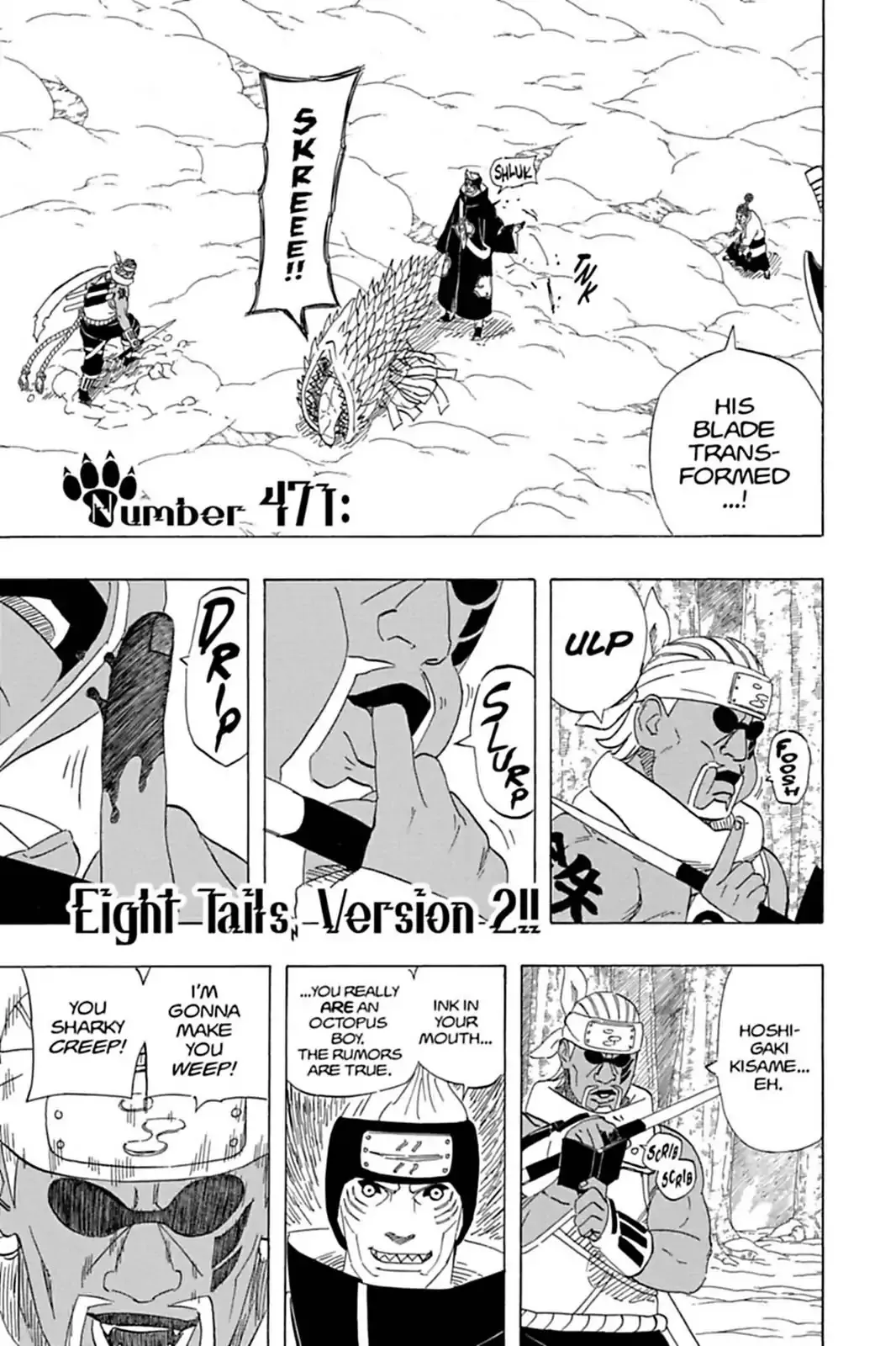 Read Naruto Chapter 471 - Eight Tails, Version 2!! Online