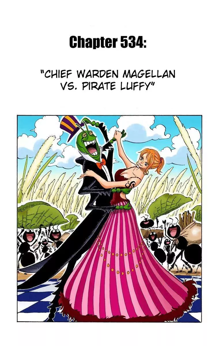 Read One Piece Chapter 534 - Chief Warden Magellan vs Pirate Luffy Online