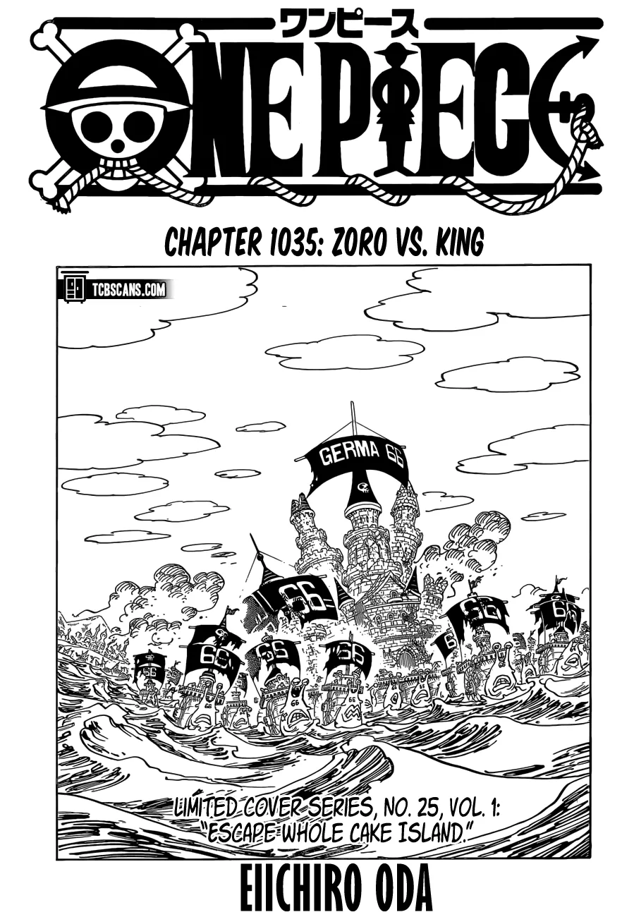 Read One Piece Chapter 1035 - Zoro vs King Online