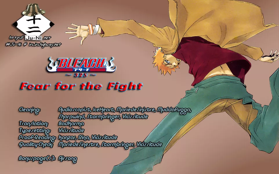 Read Bleach Chapter 325 - Fear For Fight Online