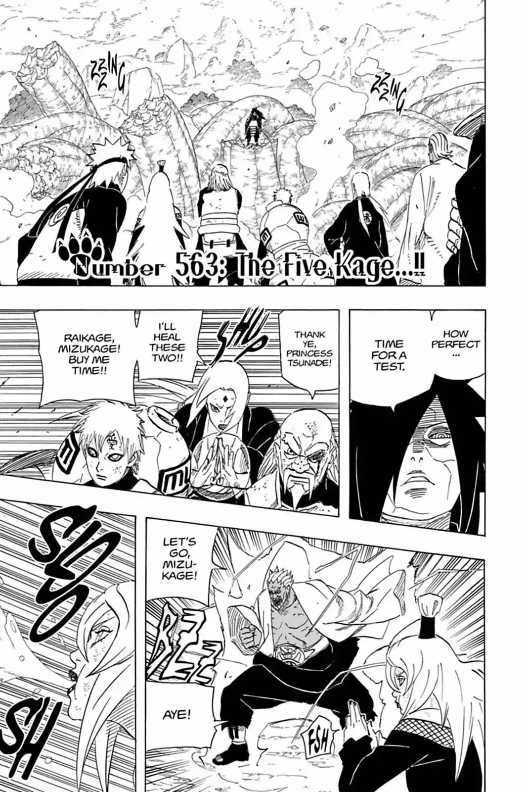 Read Naruto Chapter 563 - The Five Kage...!! Online