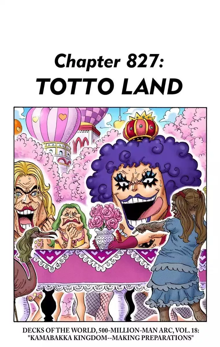 Read One Piece Chapter 827 - Totto Land Online