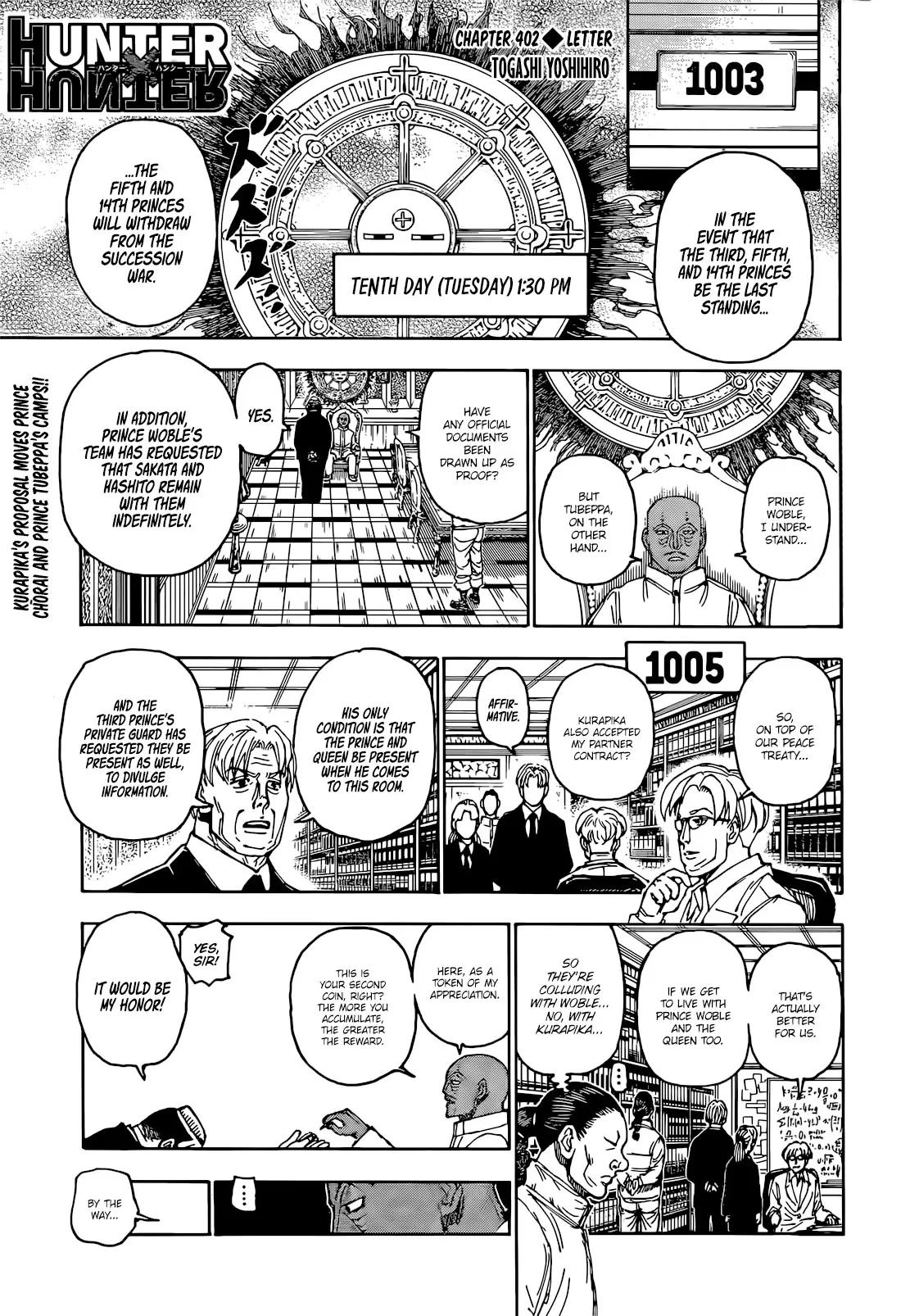 Read Hunter X Hunter Chapter 402 - Letter Online