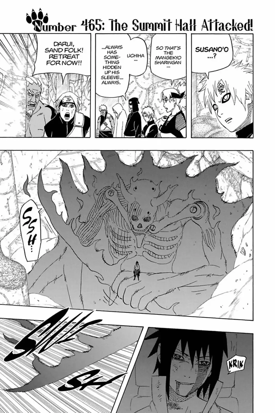 Read Naruto Chapter 465 - The Summit Hall Attacked! Online