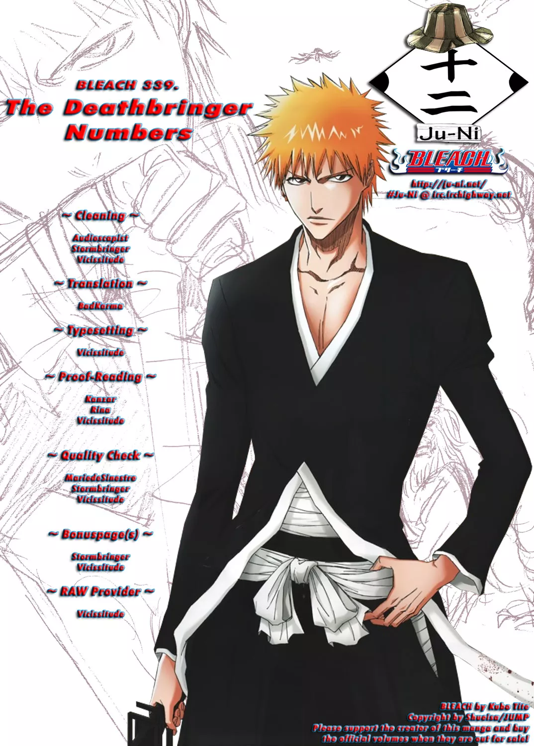 Read Bleach Chapter 339 - The Deathbringer Numbers Online