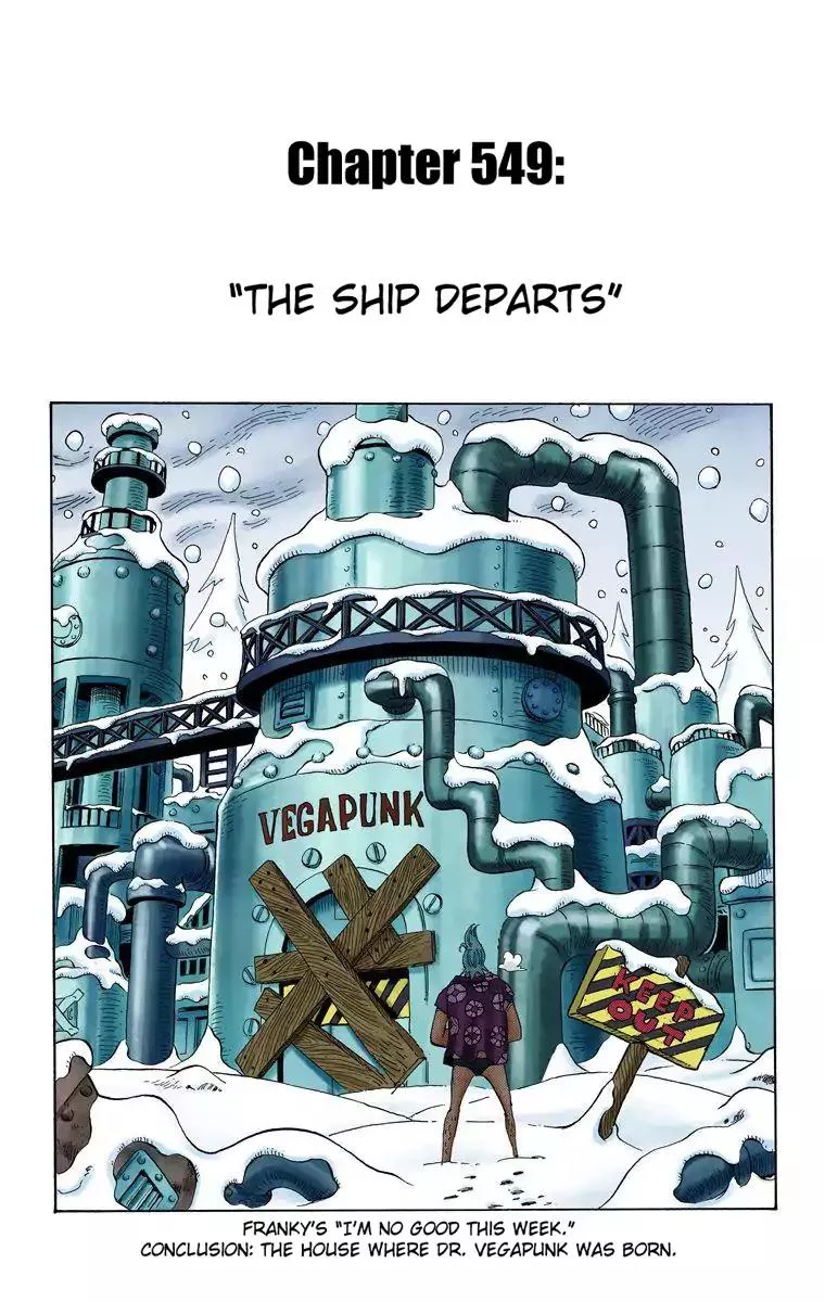 Read One Piece Chapter 549 - The Ship Departs Online