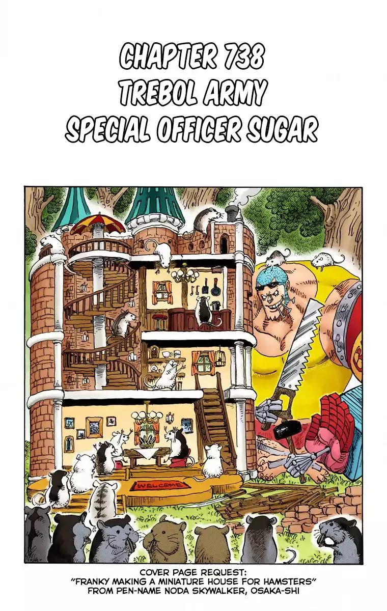 Read One Piece Chapter 738 - Trébol Army Special Officer Sugar Online