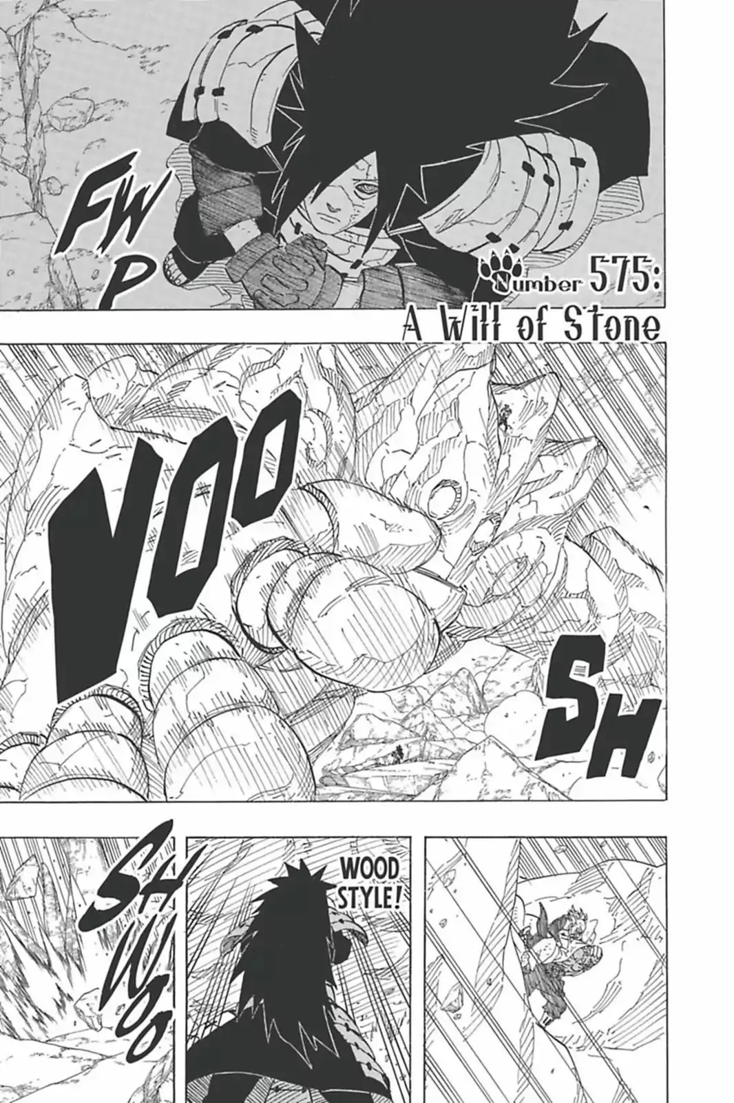 Read Naruto Chapter 575 - A Will Of Stone Online