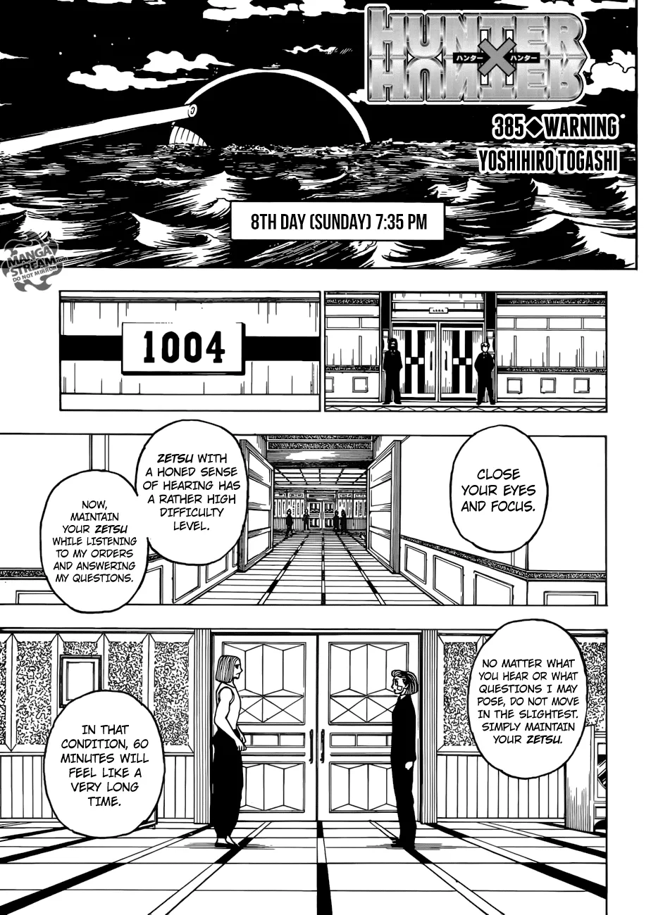 Read Hunter X Hunter Chapter 385 Online