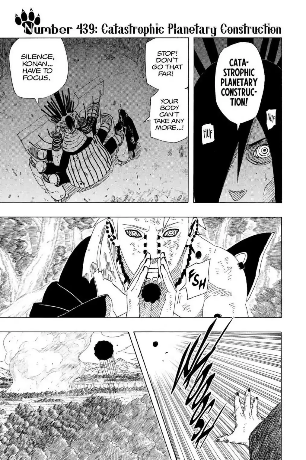 Read Naruto Chapter 439 - Catastrophic Planetory Construction Online