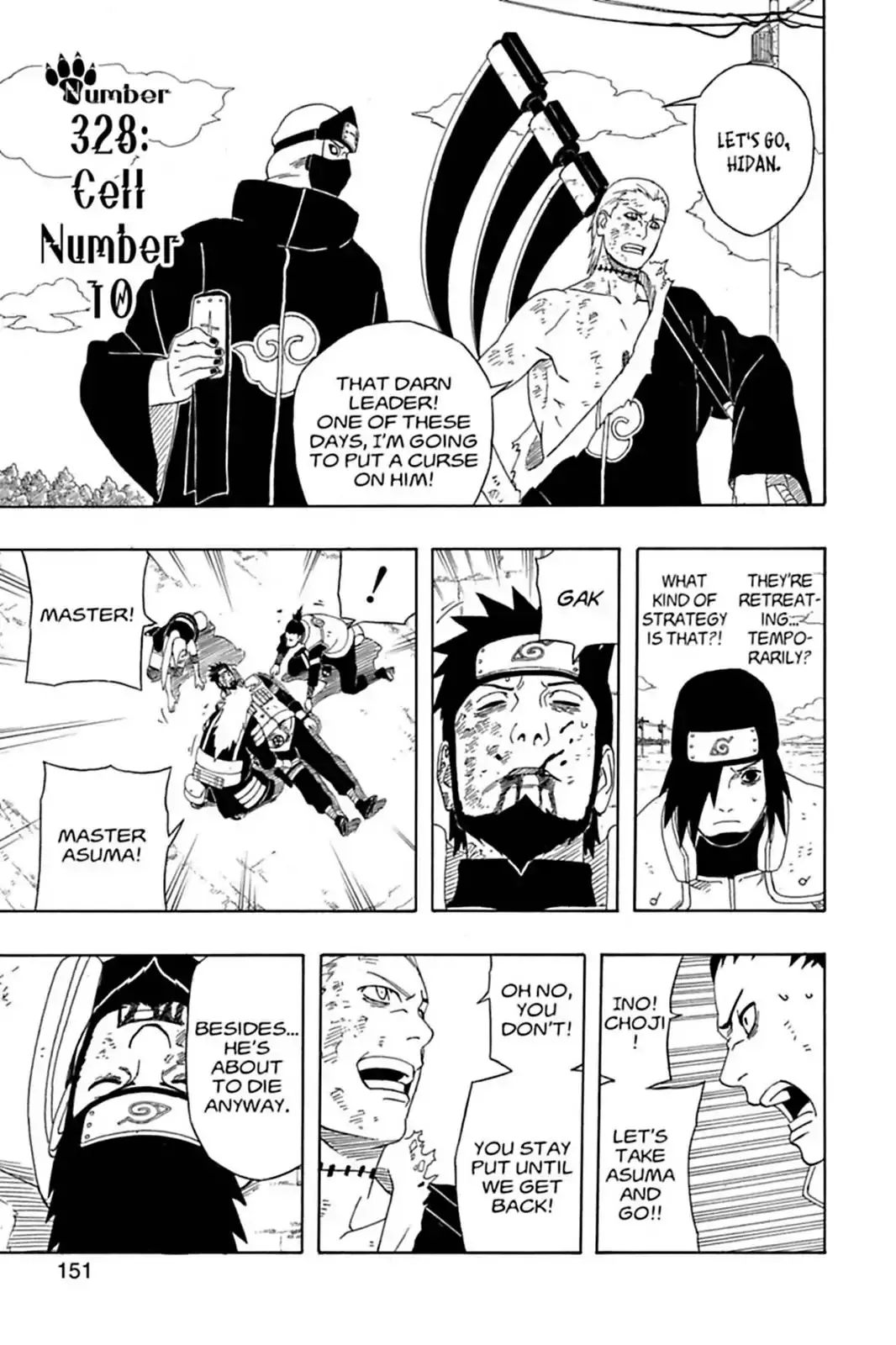 Read Naruto Chapter 328 - Cell Number 10 Online