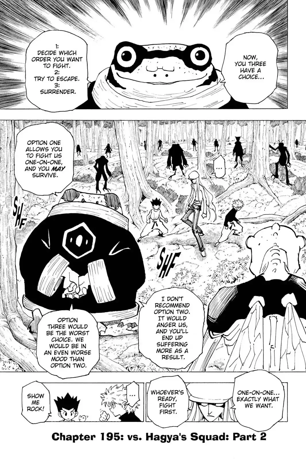 Read Hunter X Hunter Chapter 195 - Vs. Hagya's Squad: Part 2 Online