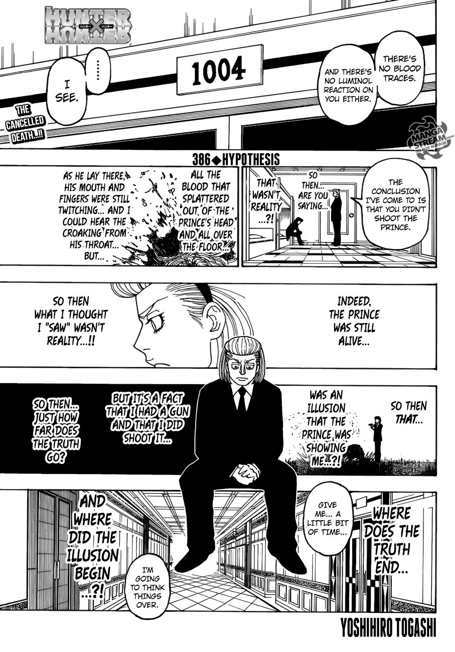 Read Hunter X Hunter Chapter 386 Online