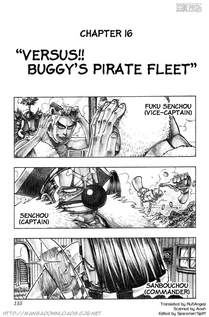 Read One Piece Chapter 016 - Versus!! Buggy's Pirate Fleet Online