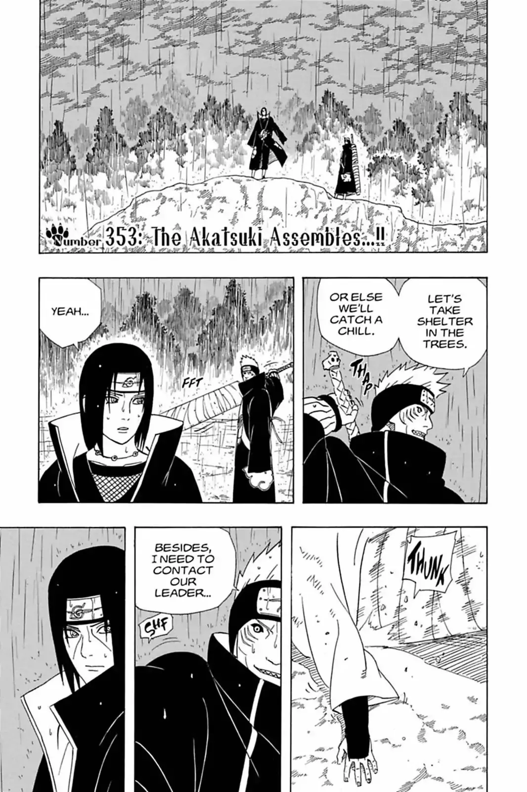 Read Naruto Chapter 353 - The Akatsuki Assembles...!! Online