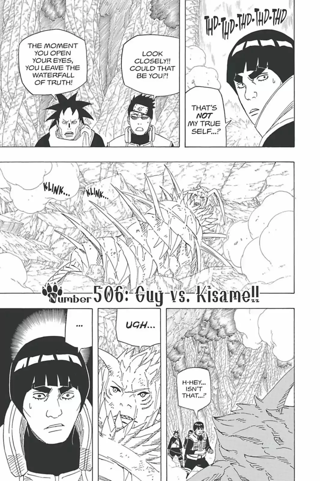 Read Naruto Chapter 506 - Guy Vs. Kisame!! Online