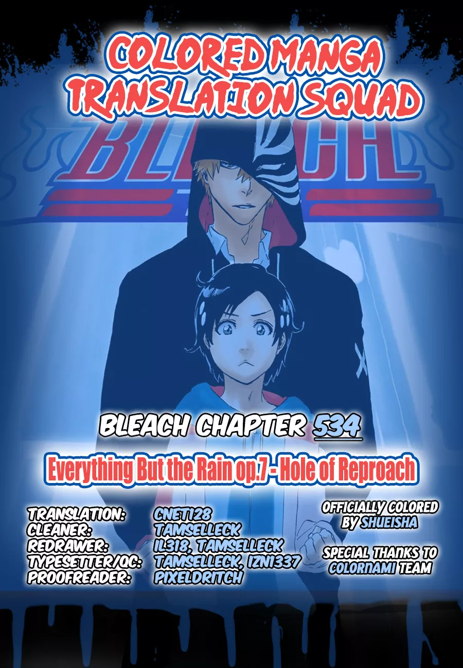 Read Bleach Chapter 534 - Everything But the Rain Op.7 "Hole of Reproach" Online