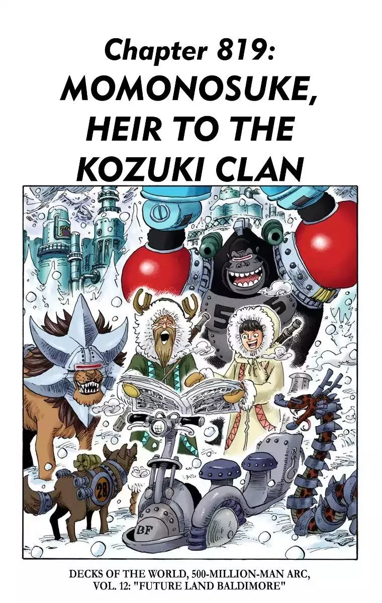 Read One Piece Chapter 819 - Momonosuke, Heir To The Kozuki Clan Online