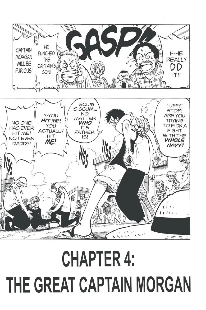 Read One Piece Chapter 004 - The Great Captain Morgan Online