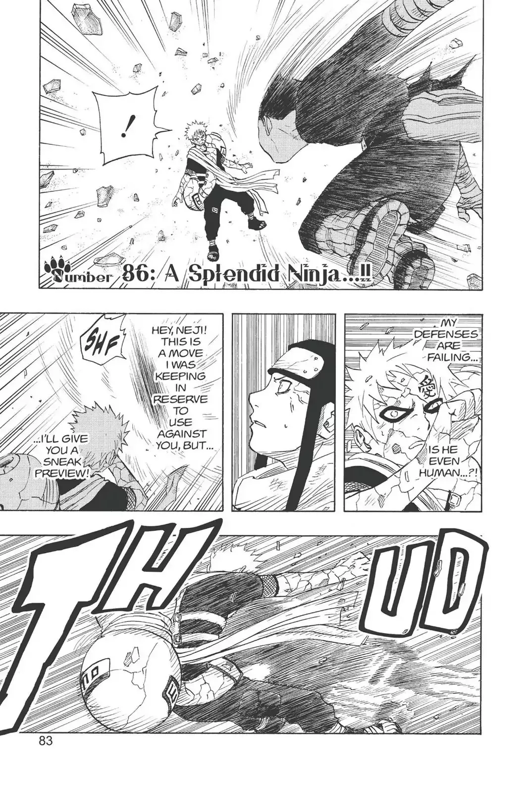 Read Naruto Chapter 86 - A Splendid Ninja...!! Online