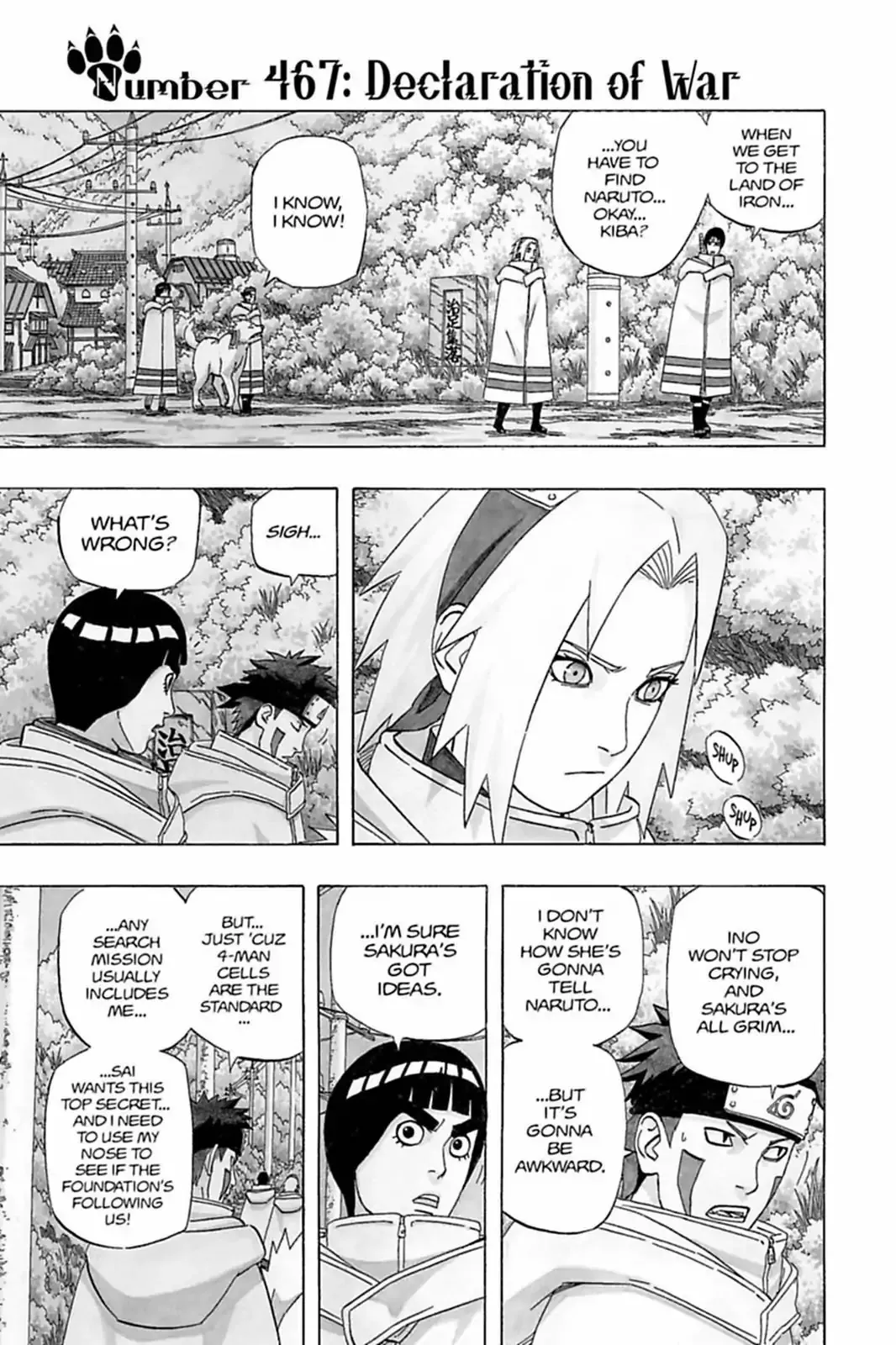 Read Naruto Chapter 467 - Declaration Of War Online