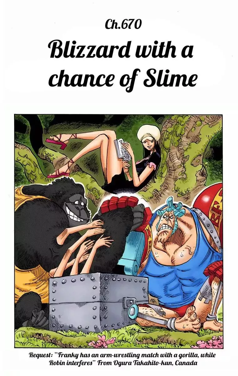 Read One Piece Chapter 670 - Blizzard with a Chance of Slime Online