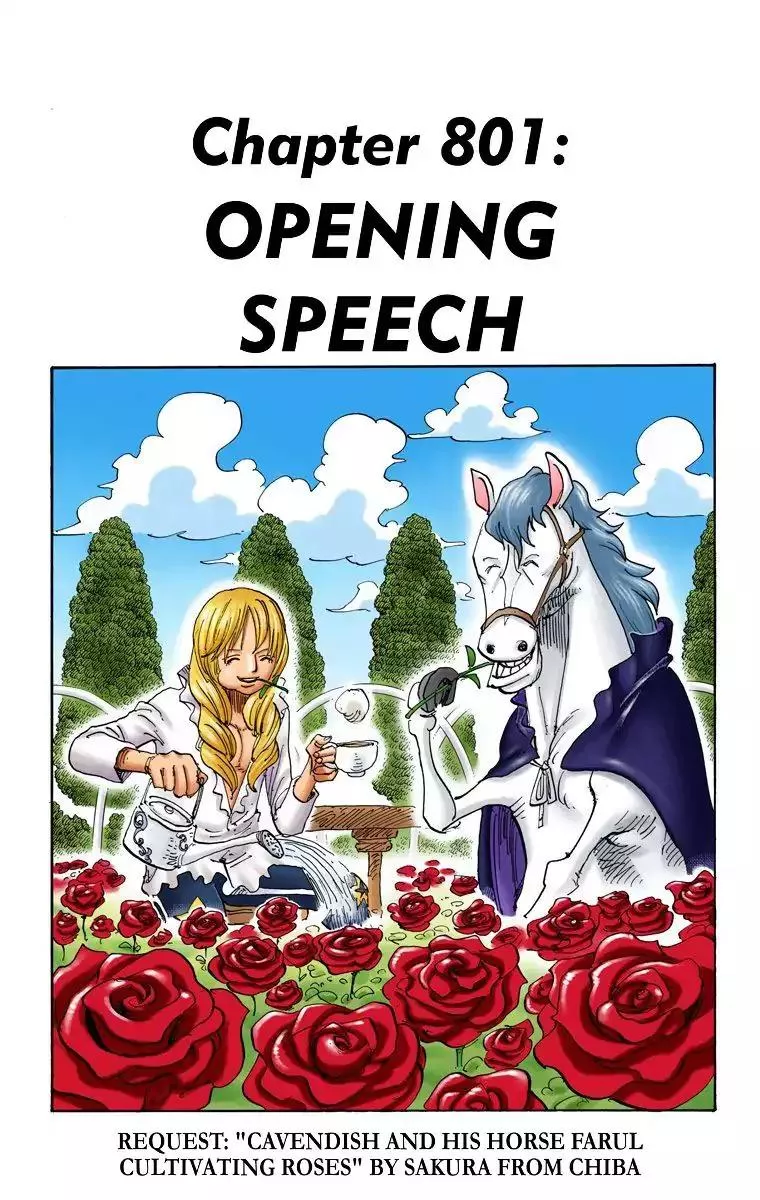 Read One Piece Chapter 801 - Opening Speech Online