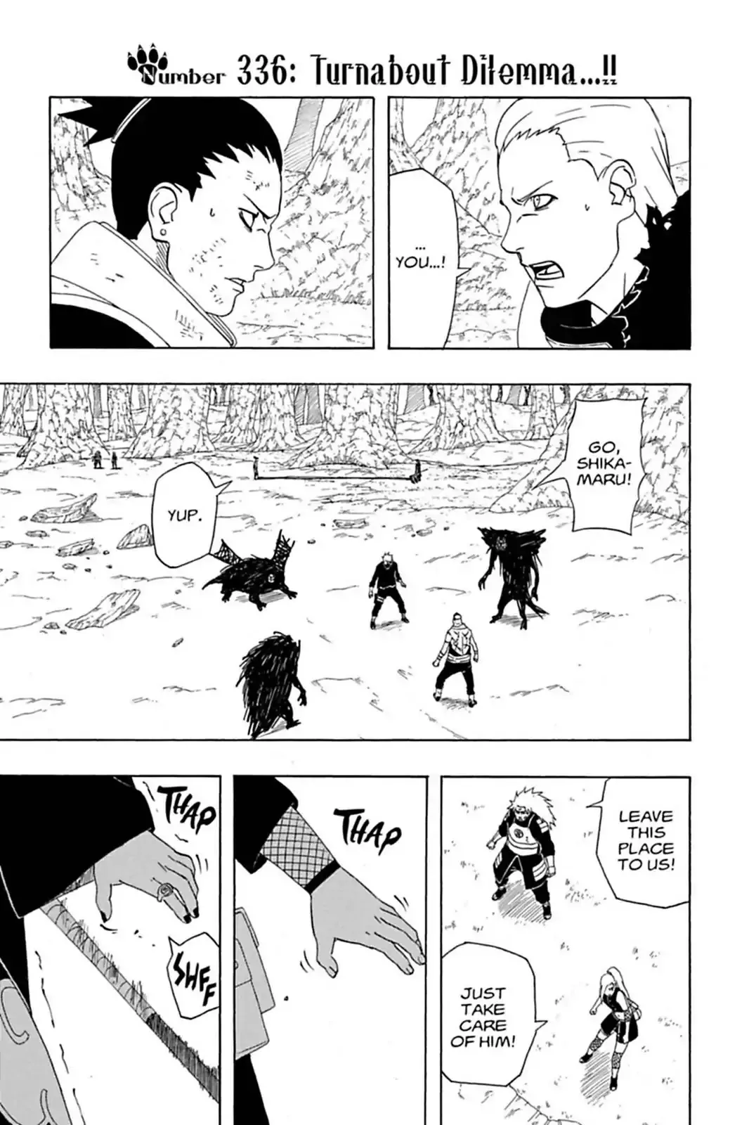 Read Naruto Chapter 336 - Turnabout Dilemma...!! Online