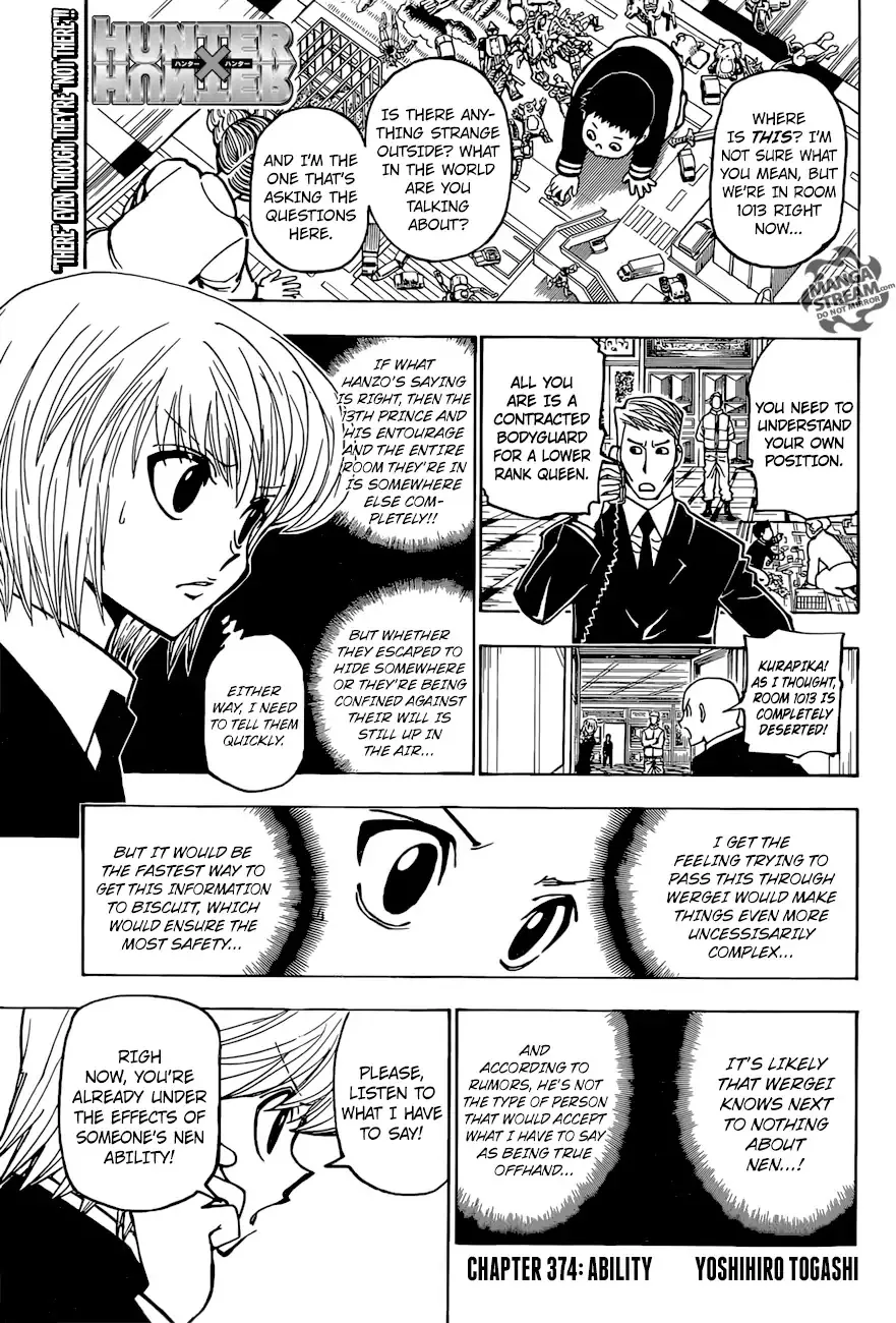 Read Hunter X Hunter Chapter 374 - Ability Online