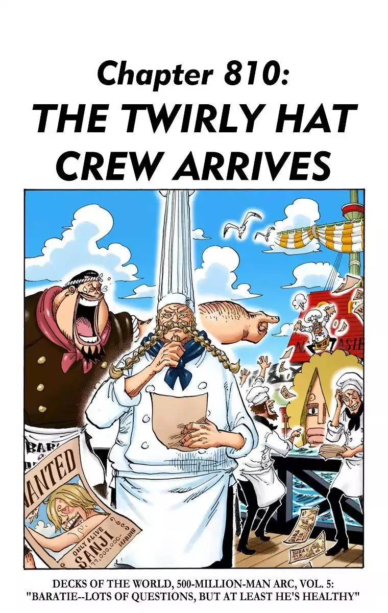 Read One Piece Chapter 810 - The Twirly Hat Crew Arrives Online