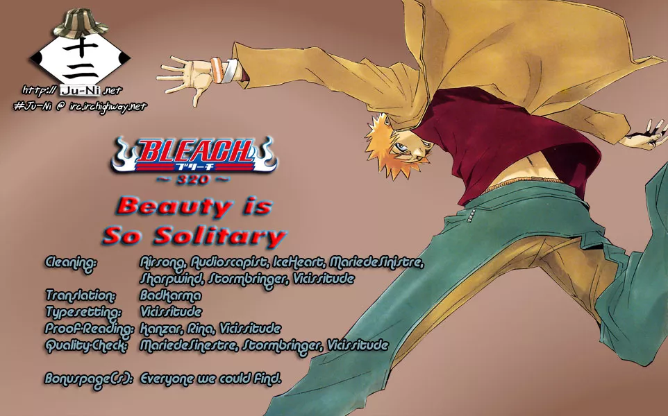 Read Bleach Chapter 320 - Beauty is So Solitary Online