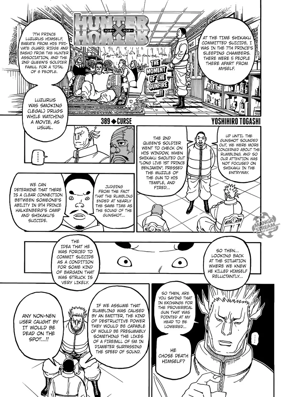 Read Hunter X Hunter Chapter 389 - Curse Online