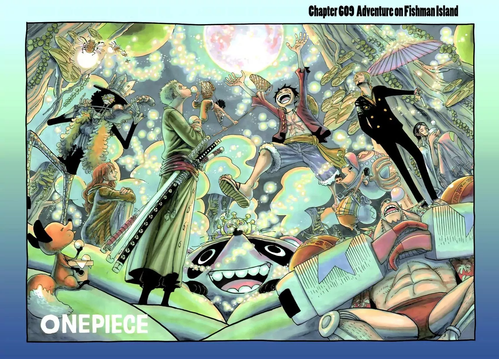 Read One Piece Chapter 609 - Adventure on Fishman Island Online