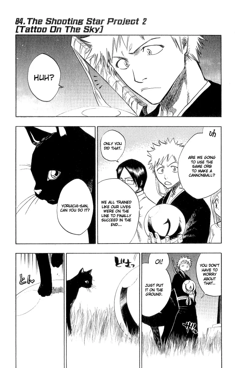 Read Bleach Chapter 84 - The Shooting Star Project 2 (Tattoo On The Sky) Online