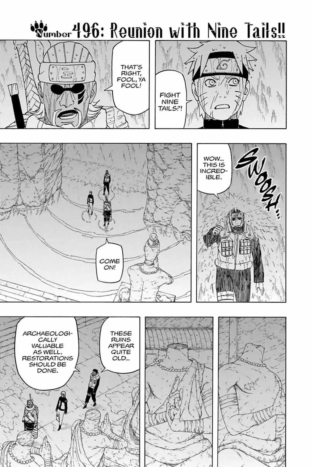 Read Naruto Chapter 496 - Reunion With Nine Tails!! Online